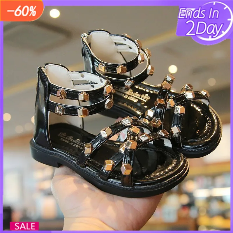 

2021 Summer Kid Gladiator Sandals Kid Soft Flat Sandals Summer Glowing Shoes Kids Children's Sandals Beach Soft Flat Shoes