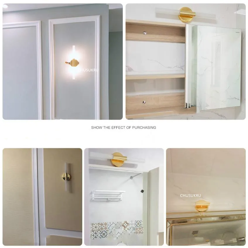 Современная металлическая трубка вверх вниз светодиодный настенный светильник