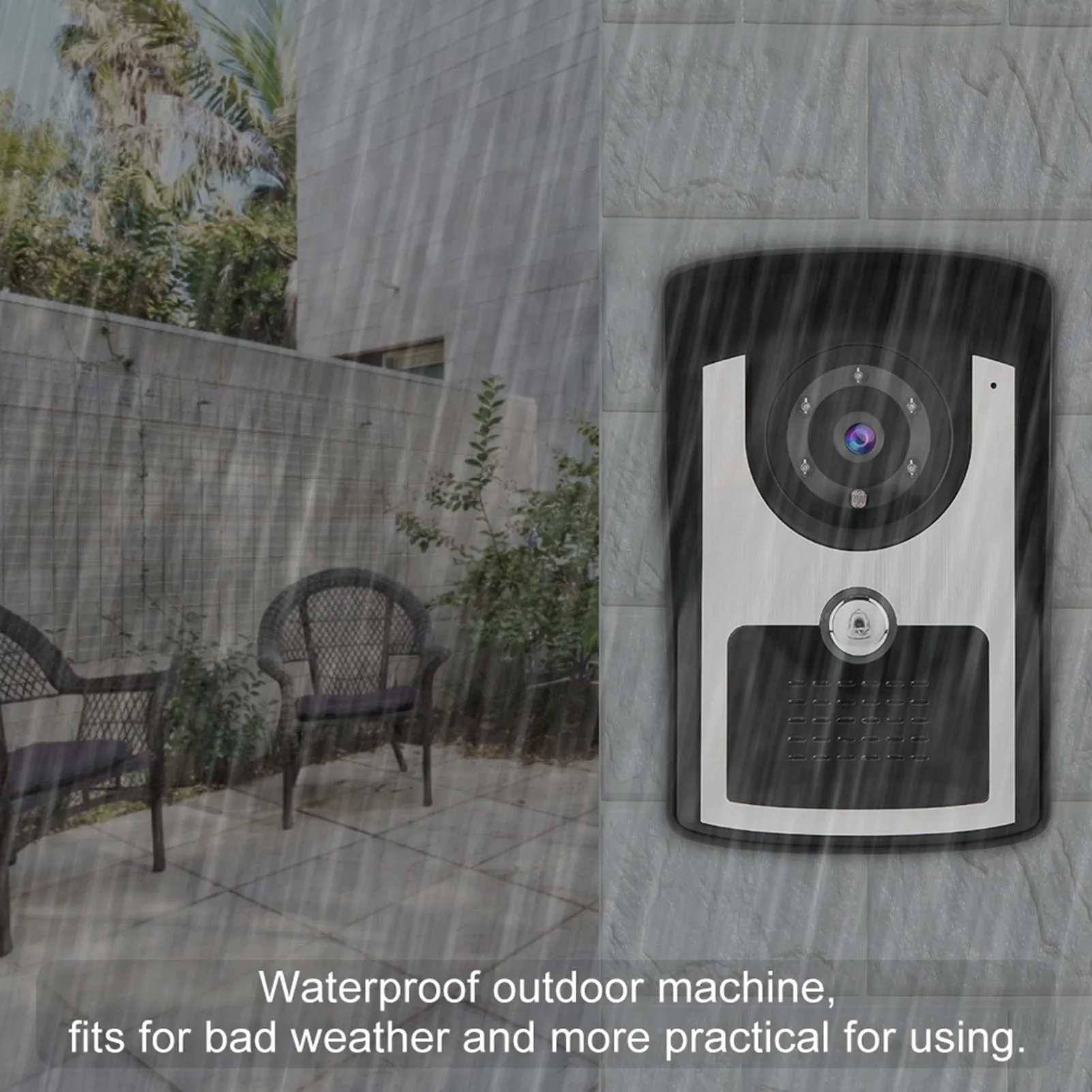 7-дюймовый проводной видеодомофон домофон камера доступа к двери с картой памяти