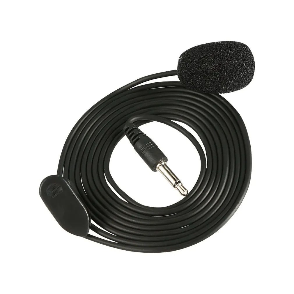 3.5 mm Microphone Clip Tie Collar for Mobile Phone Speaking in Lecture 1.5m/3m Bracket Clip Vocal Audio Lapel Microphone