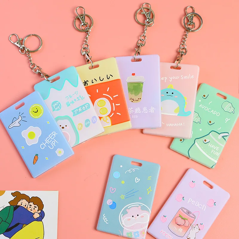 Модный чехол для ключей держатель карт милый мультяшный студенческий кредитный