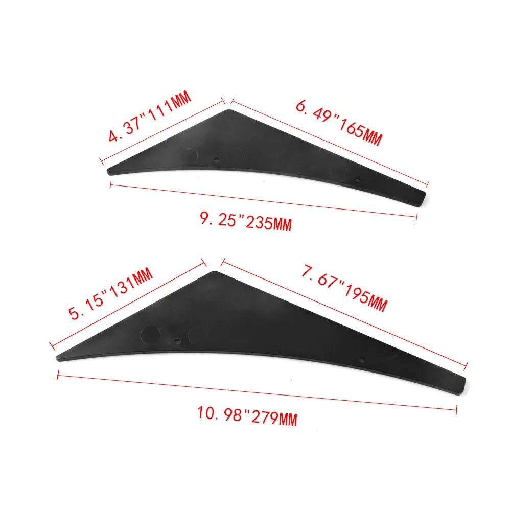 RASTP-4Pcs/Набор Универсальный подходит для переднего бампера для губ Диффузор сплиттер плавники спойлер для тела Canards Valence подбородок воздушный нож RS-LKT009