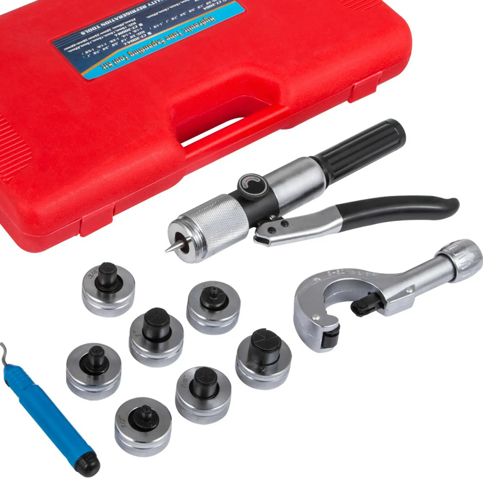 

CT-300A Hydraulic Expander 7 Lever 3/8"~1-1/8" Tube Swaging HVAC Tool