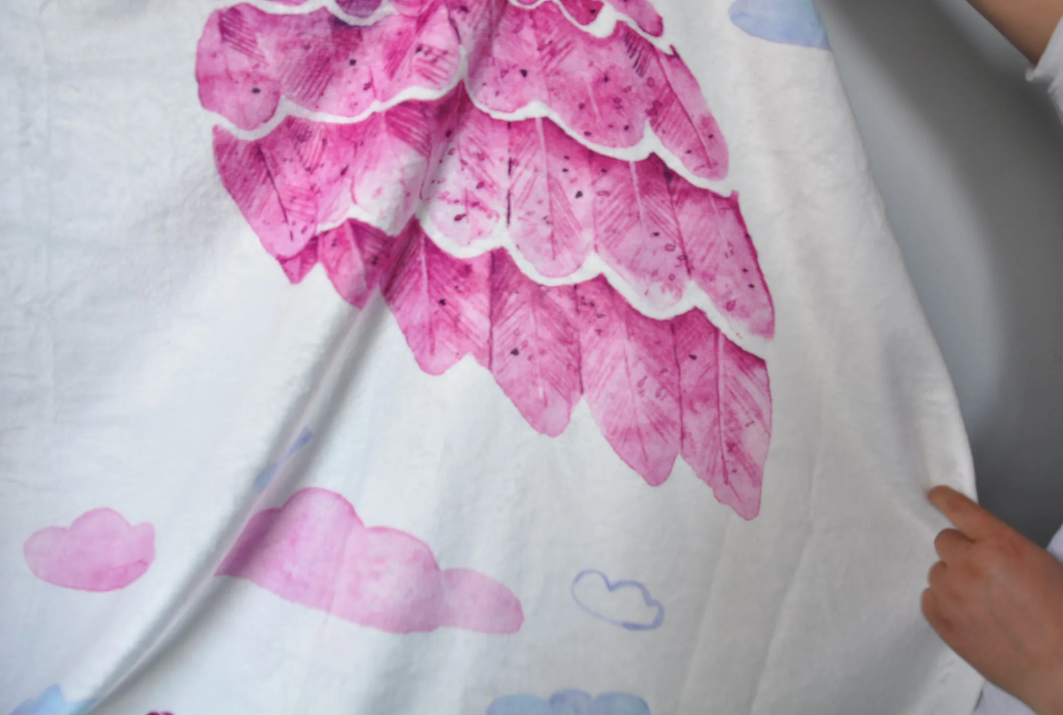 Ежемесячное детское одеяло для новорожденных мягкое фотосъемки с крыльями