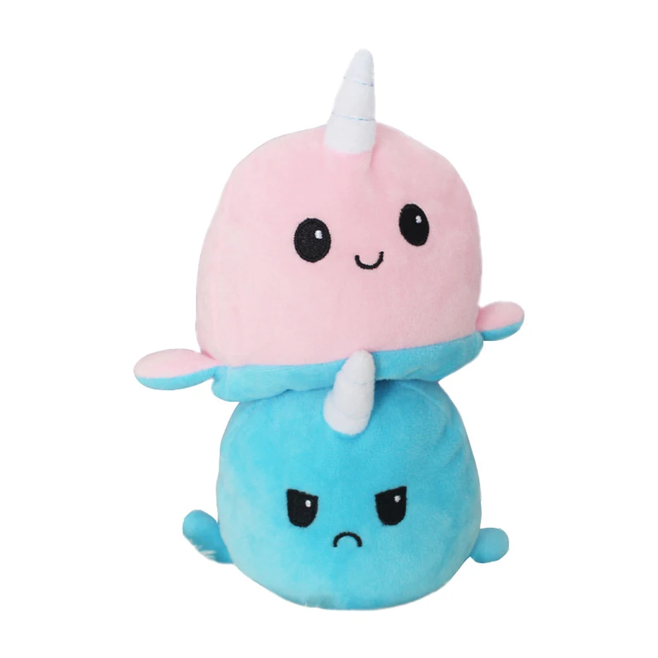 

Reversible Cat Dog Gato Kids Soft Gift Plushie Animals Unicorn Double-Sided Flip Doll Toy Peluches For Pulpos Plush Toys