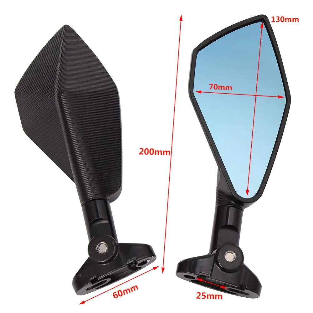 

Side View Mirror For Yamaha YZF R6 R3 R1 R25 MT 07 TMAX 530 500 Kawasaki z 800 900 1000 Motorcycle Scooters Racer Rearview