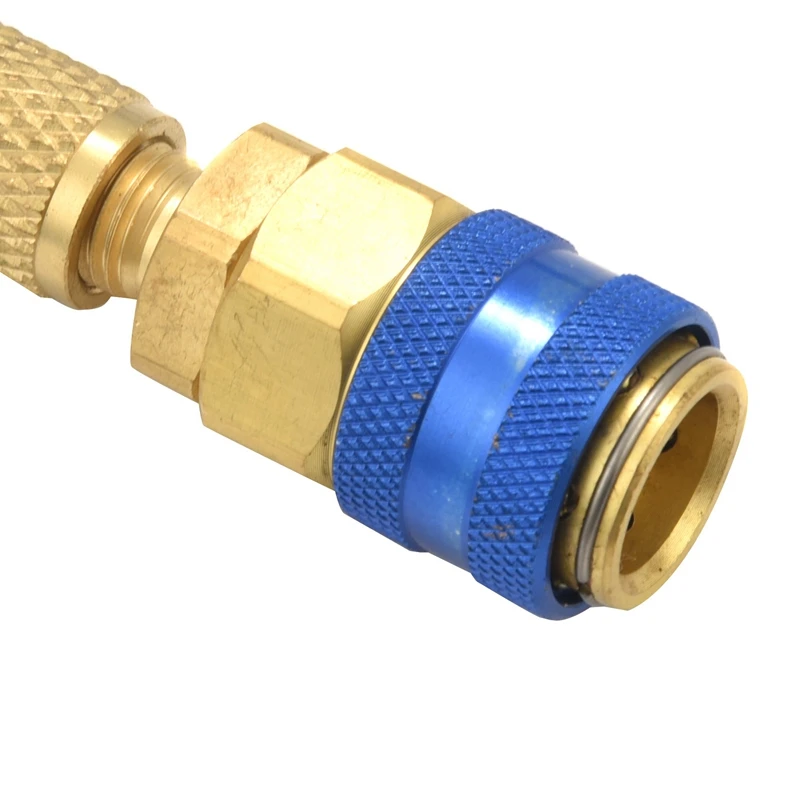 A/C R134A Refrigerant Recharge Hose Low Pressure Gauge Easy Opener Car Air Conditioning Port Can Tap Valve Bottle Adapter | Автомобили и