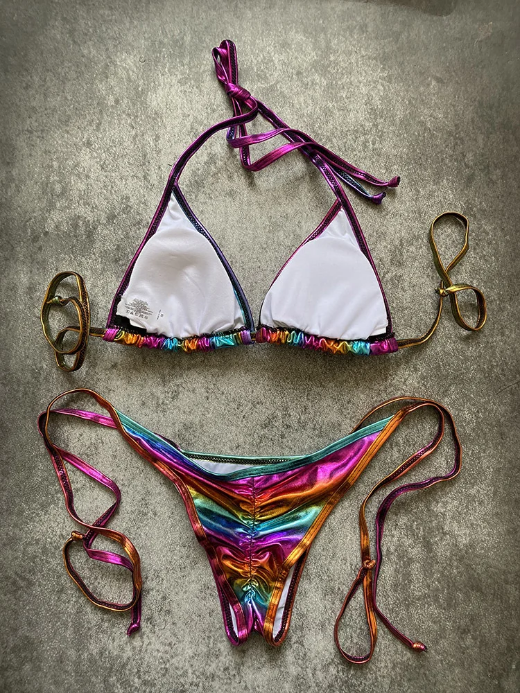 Купальник женский пуш-ап с блестками | Женская одежда