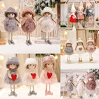 Украшения для новогодней елки, подвесные, новый год Рождественская Кукла-ангел, 2022