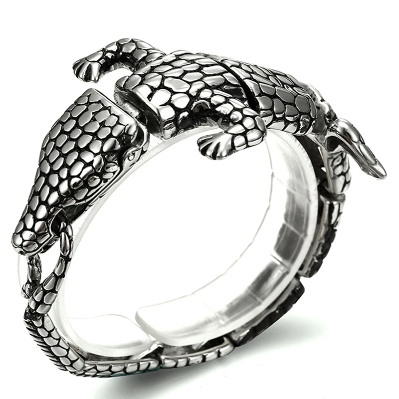 Браслет-цепочка мужской в европейском и американском стиле форме крокодила |