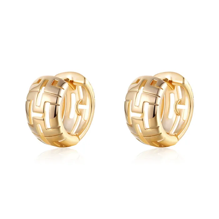 Style3-Gold 5 стилей, массивные серьги для женщин, золотой, серебряный цвет, серьги-кольца с кристаллами, круглые Винтажные серьги, ювелирные изделия Aros Aretes - Окраска металла: Style3-Gold
