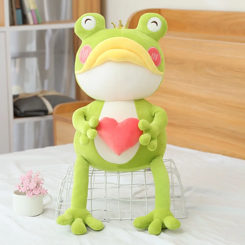 Популярная Новая мультяшная большая лягушка с большим ртом кукла подушка