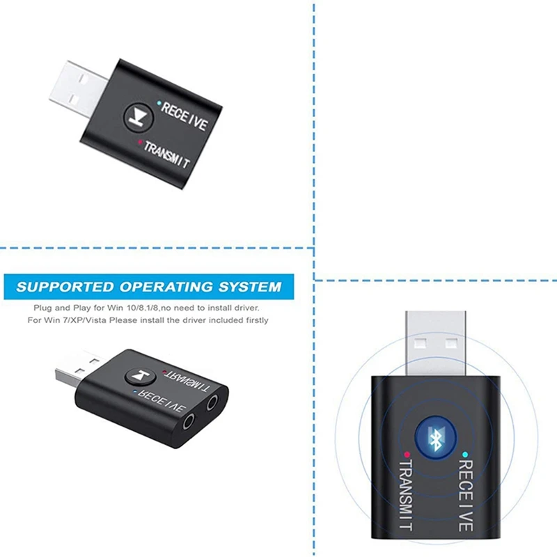 

Bluetooth 5.0 Wireless Receiver Transfer Dongle & 1200Mbps Network Card 8260Hmw Ac 2.4G+5G Mini Pci-E Card