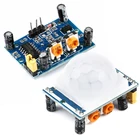 1 шт. HC-SR501 Регулируемая высокая чувствительность пироэлектрический инфракрасный датчик движения Сенсор детектор модуль для Arduino Raspberry Pi