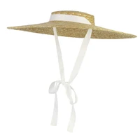 2022 womens summer hats new large brim straw hat summer hats for women beach cap flat top sun hat straw summer hat for women