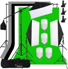 Софтбокс для фотосъемки комплект освещения непрерывное освещение оборудование для фотостудии Аксессуары консольная рамка система поддержки 4 фона