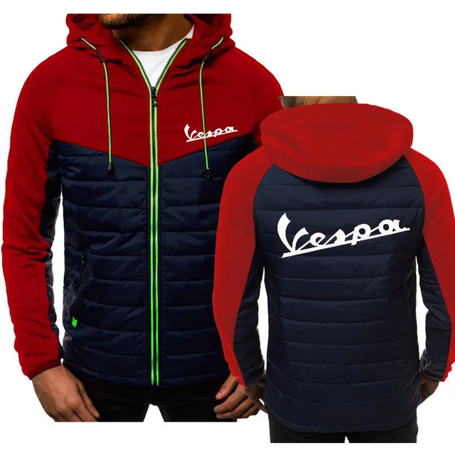 

2021 New Autumn Winter New Fashion Hoody Vespa Printing Men Hoodies Sweatshirts Casual Hooded Sportswear Jacket Coat Zip