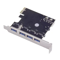 4port pci e to usb 3 0 hub pci express expansion card adapter plastic 5 gbps speed top for desktop computer components new