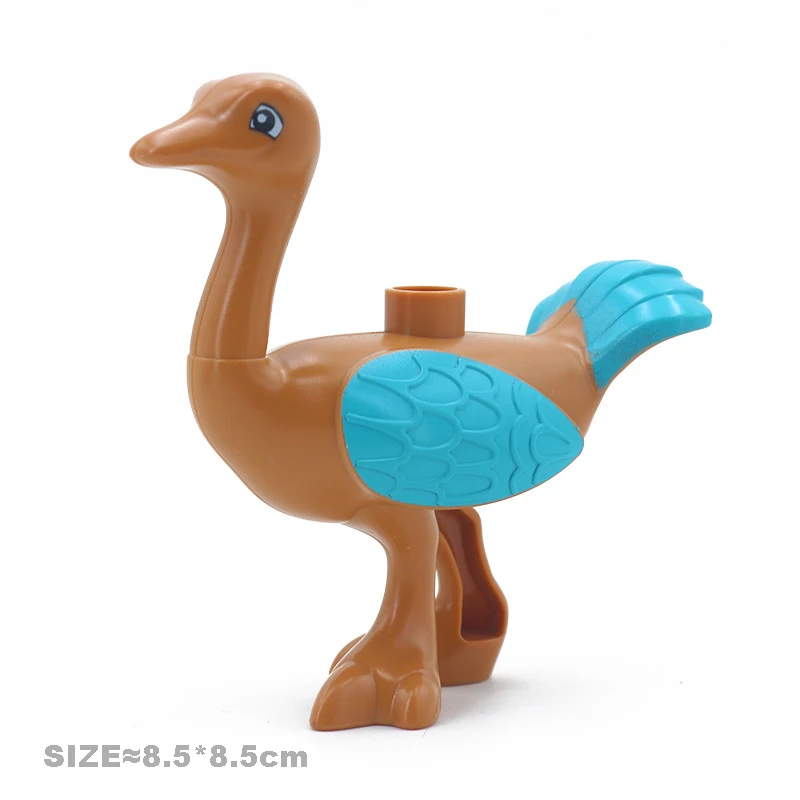 

Big Building Blocks Animal Locking Giraffe Deer Chicken Elephant Compatible Sets Bricks Home Educational Toys For Children Gift