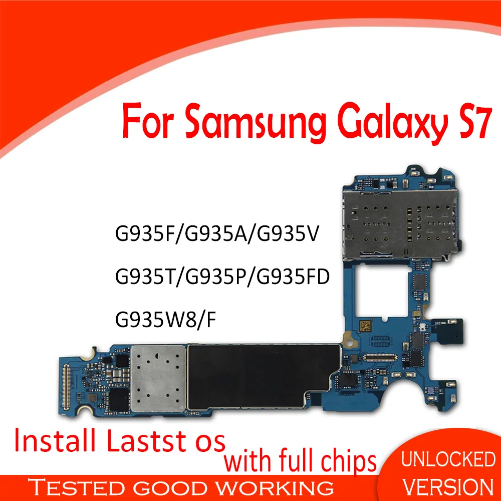Оригинальная Разблокировка для материнской платы Samsung Galaxy S7 Edge