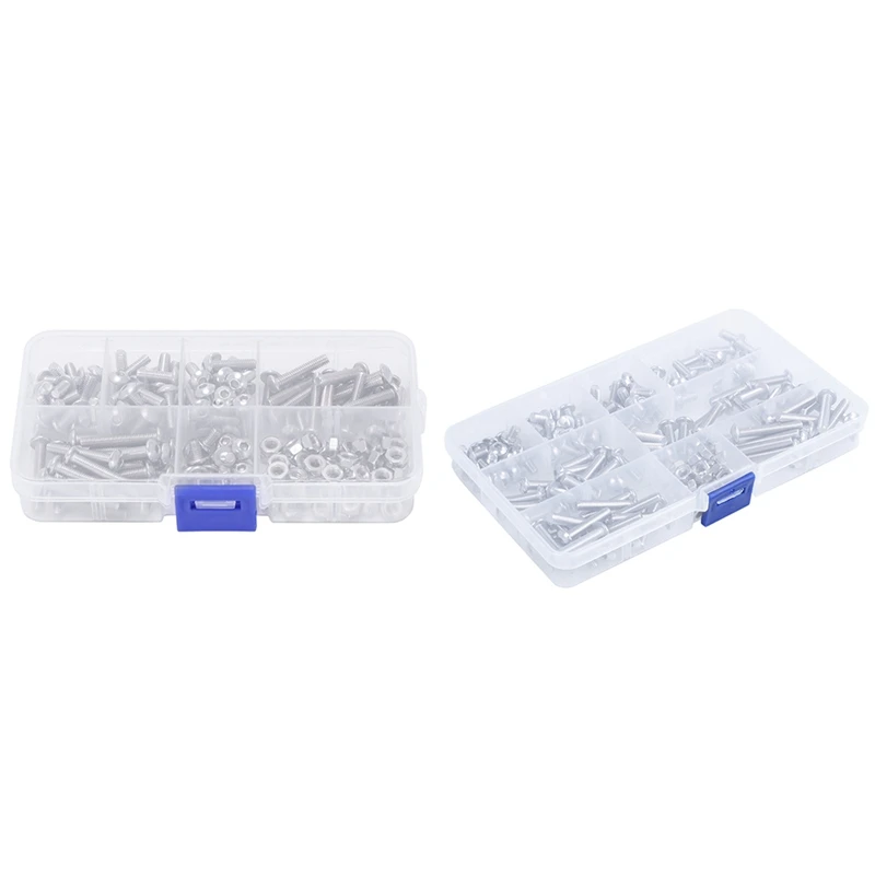 

150 шт., винты с шестигранным хвостовиком из нержавеющей стали М5 и 170 шт. винтов с шестигранным хвостовиком из нержавеющей стали М4 (М4)