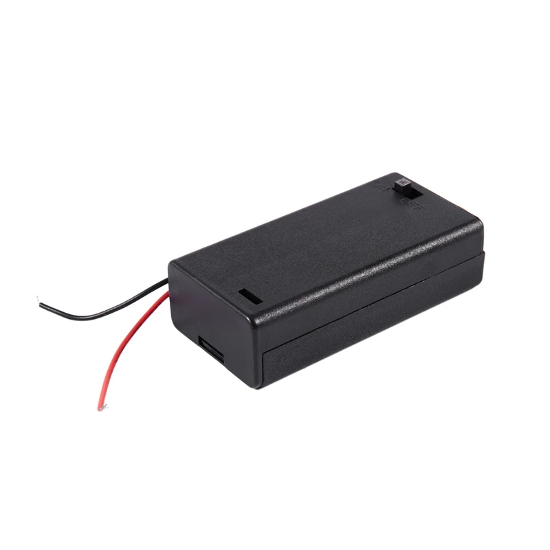 2 x AA 3V Чехол-держатель для батареи с разъемом коробки проводной переключатель