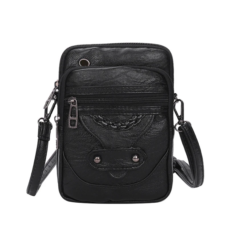 

Vintage Small Crossbody Bags for Women PU Leather Purses and Handbags Designer Shoulder Bag Female Phone Pocket Bag