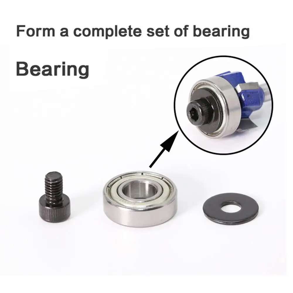 1PC 1/4 6MM 8MM Shank Milling Cutter Wood Carving Corner Round Router Bit R1 R2 R3 Trim Edging Woodworking Mill Classical | Инструменты