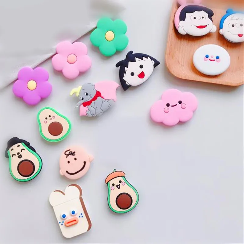 Мультяшная кошка мышь Яйцо вращающееся Силиконовое гнездо для телефона