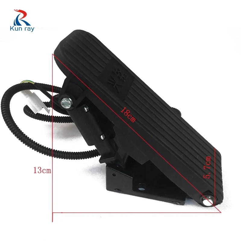 KUNRAY универсальный Электрический трехколесный мотоцикл ножная дроссельная