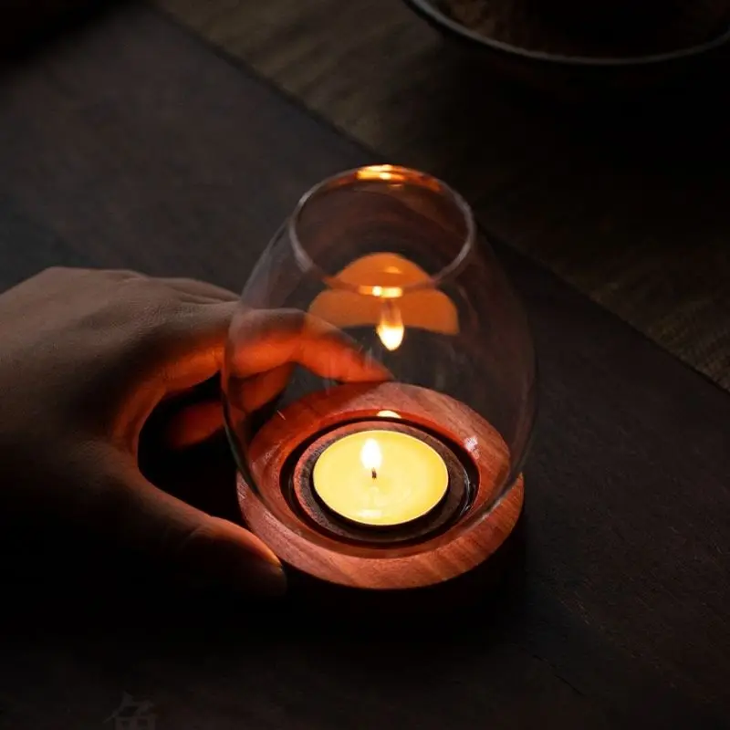 Современный уникальный подсвечник маленький стеклянный романтический