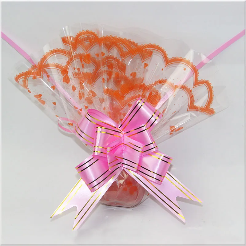 65Piece Colorful Apple Flower Wrapping Paper Clear OPP Round Transparent Cellophane Plastic Gift Material | Дом и сад