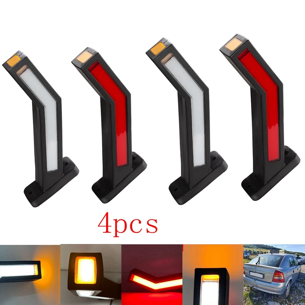 Боковые габаритные огни для прицепа 2/4 шт. фонари заднего хода прицепов