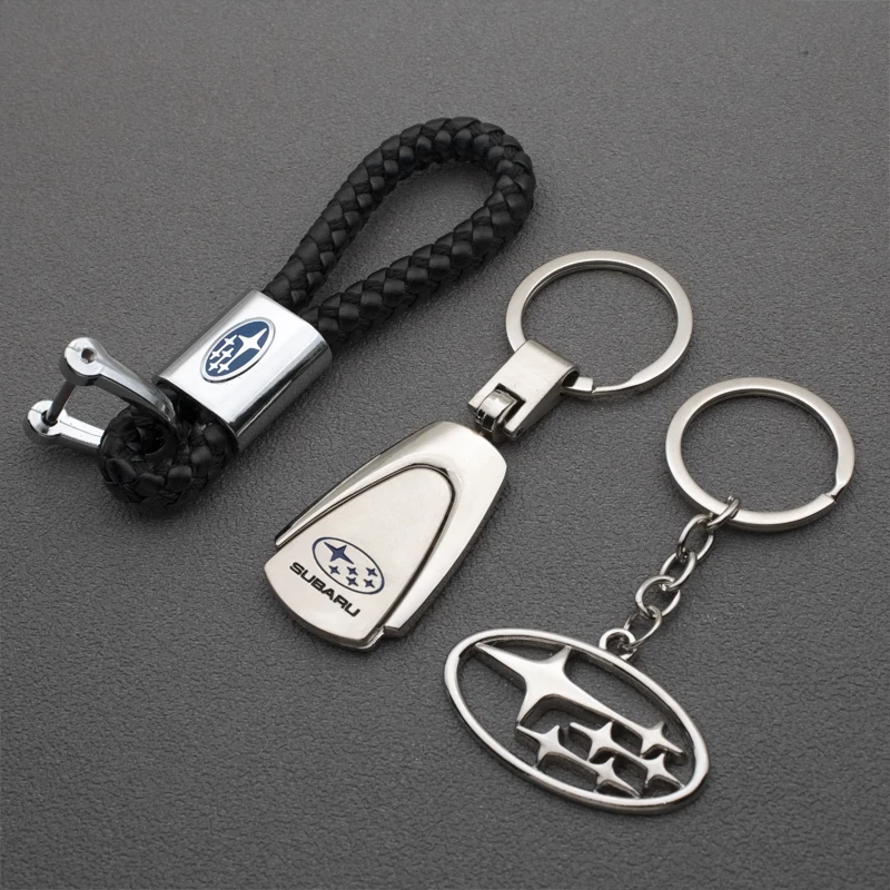 Автомобильный Стайлинг 3D металлическая + кожаная эмблема автомобильный брелок