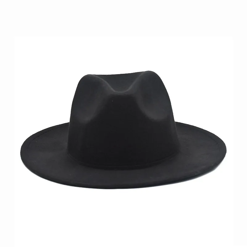 Осень и зима sombrero мелкий Топ fedora Женская шерстяная шапка металлический модный пояс фетровые шапки Мужская шляпа Федора