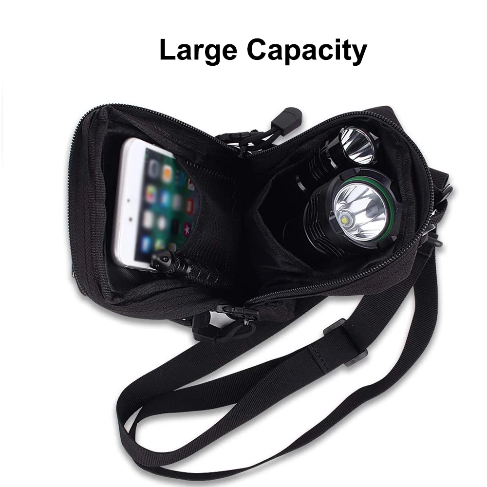 1000d molle shoulder sling bag tactical edc phone pouch carrier outdoor utility accessory bags military camping waist pack free global shipping