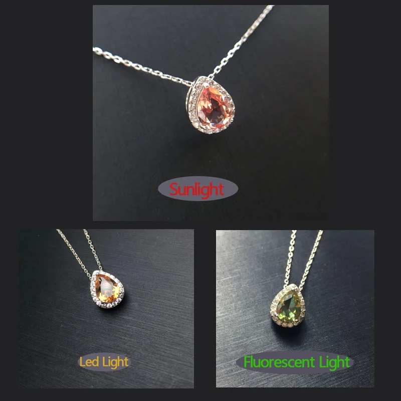 Женский ювелирный набор из зултанита FFGems стерлингового серебра 925 пробы вечерние