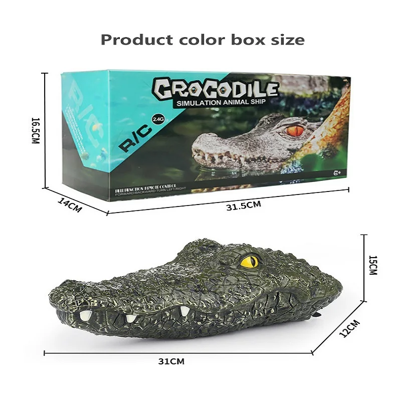 

2.4G Crocodile Head Remote Control Boat High-speed Speedboat Oversized Waterproof On Spoof Children's Toy Boat Model Simulation