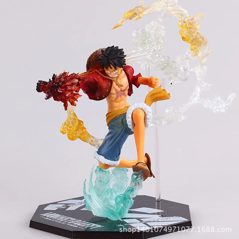 

Bandai Anime ONE PIECE 2 Years Later Fire Punch Luffy Figure Animation Derivatives Peripheral Products Christmas Gift Model Toys