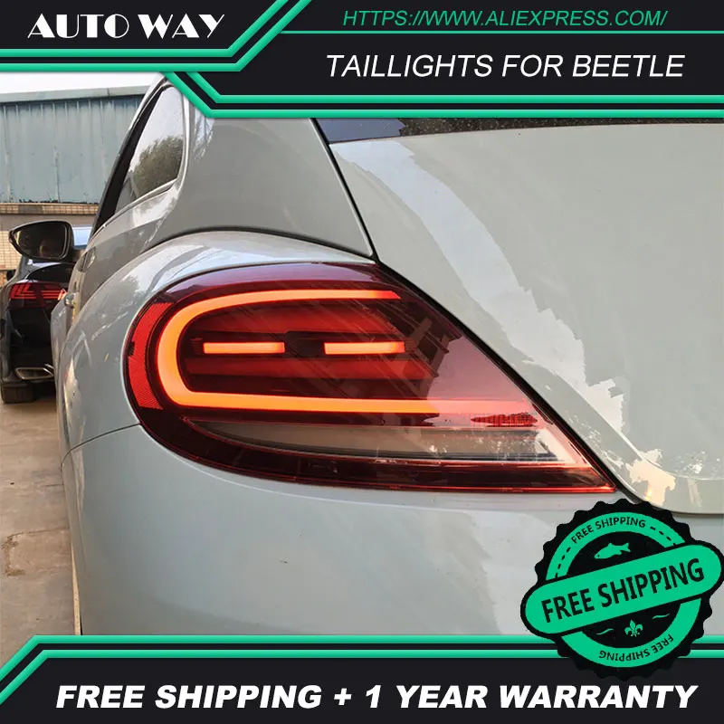 Чехол для стайлинга автомобиля Volkswagen Beetle 2012 2019 задние фонари VW светодиодный