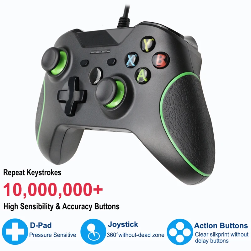 

2021 New USB Wired Consoles For Xbox One Controller Gamepads For Xbox One Slim Control PC Windows Jogos Mando Joystick Gamepads