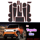 Нескользящий коврик для ворот и чашек для Toyota Rise Rocky Raize 2019  2021, внутренний нескользящий коврик, подкладка для двери, стикеры для стайлинга автомобиля