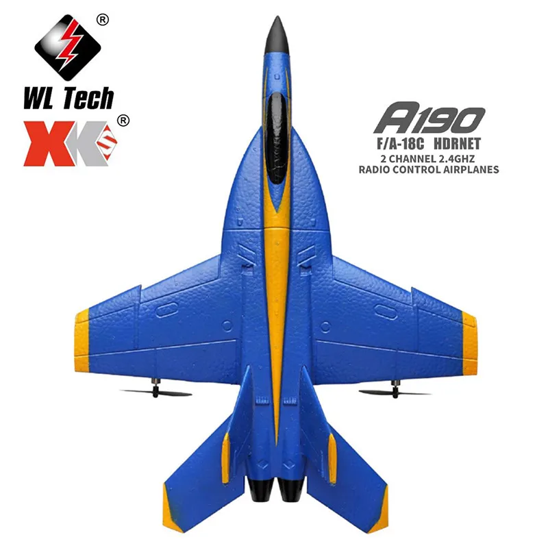 Wltoys XK A190 F 18 RC самолет F/A 18C Hornet 2 4 ГГц радио Управление 6 оси Дрон Дистанционное