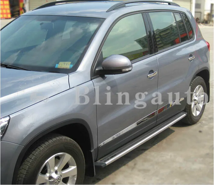 Подходит для VW. Volkswagen Tiguan 2007-2016 2 шт Левая Правая Беговая доска боковые шаги nerf бар