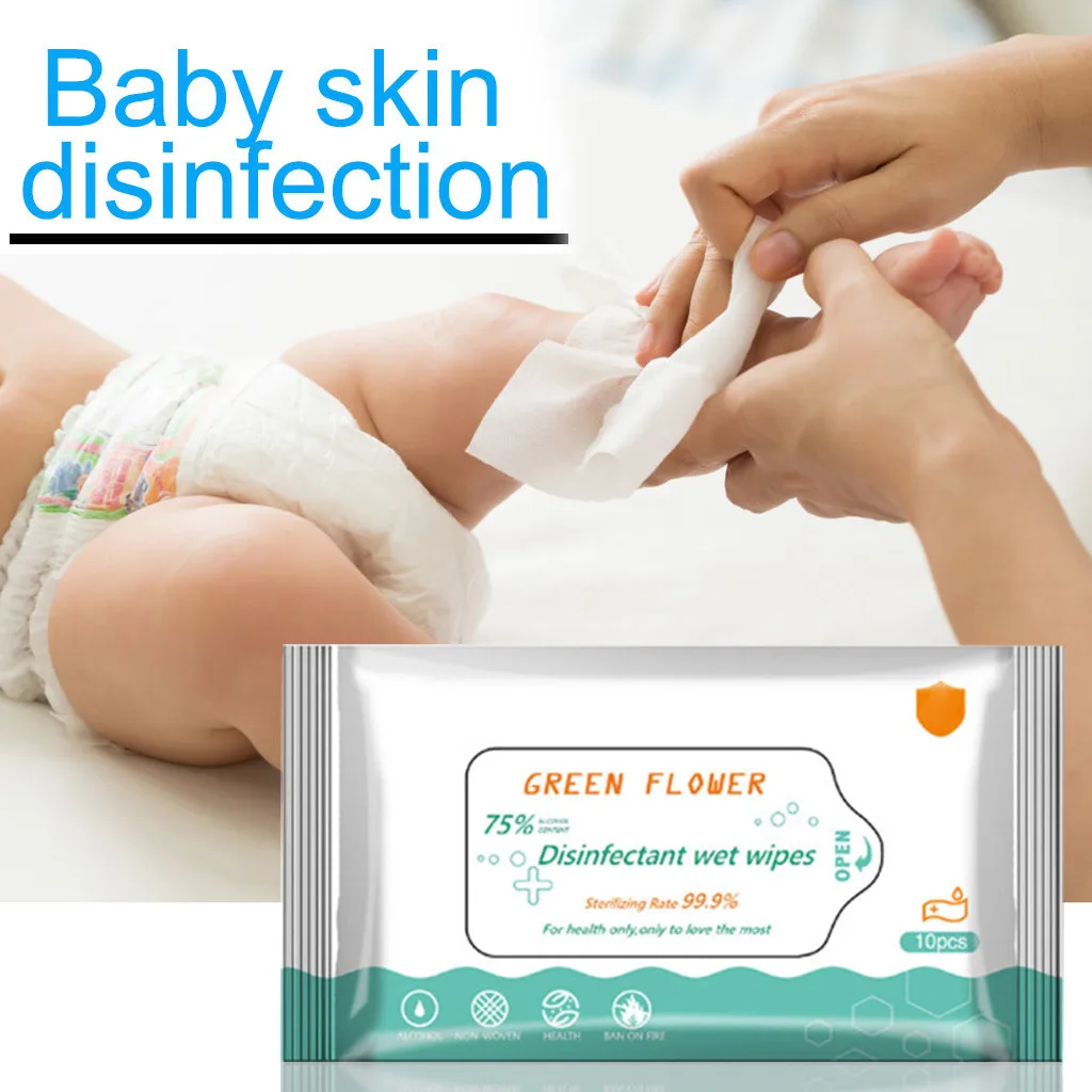 Влажные салфетки используются для очистки кожи ягодиц ребенка мобильных