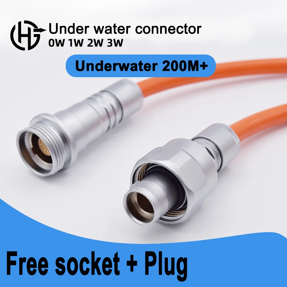 

High Pressure Deep Sea Underwater 300 Meters Watertight IP 68 FVG PVG 0W 1W 2W 3W 4W Aviation Metal Dock Cable Wire Connector