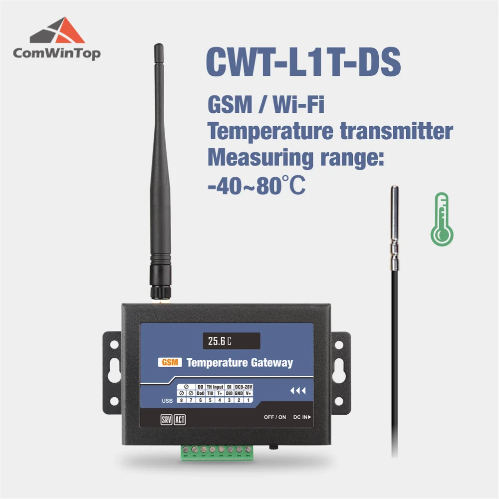 CWT L1T DS беспроводной Gsm 3g 4g Wifi Ds18b20 датчик температуры сигнализации