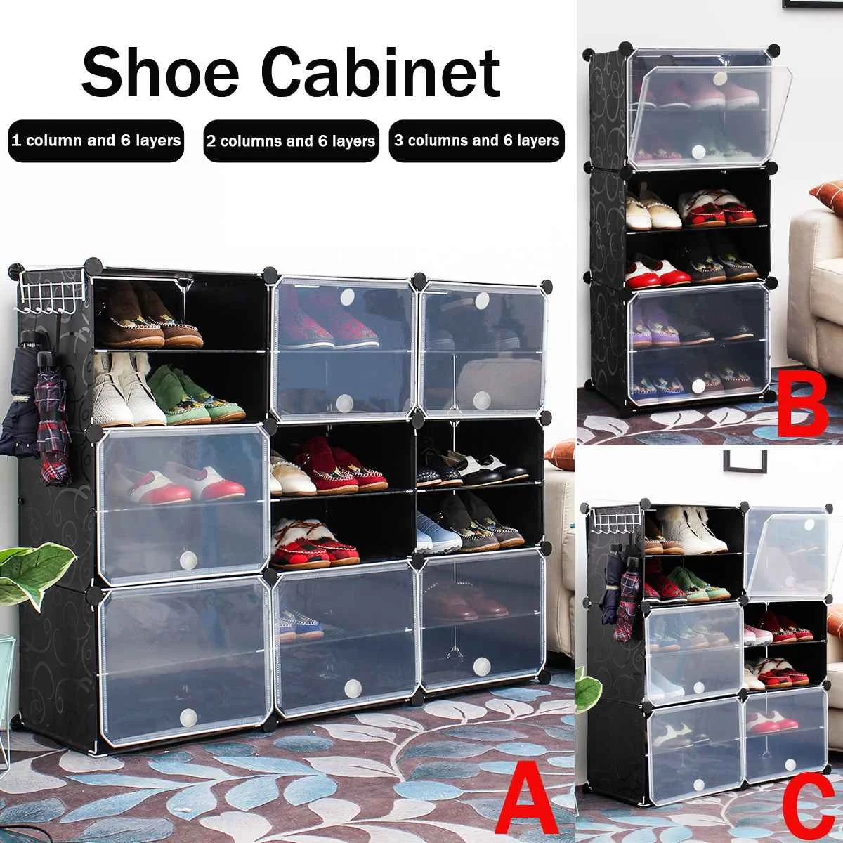 

Прозрачный Пластик Обувная коробка творческий хранения для наружных осветительных приборов для хранения обуви («сделай сам» обувную короб...