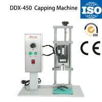 ddx 450 semi automatic electric capping machine plastic cpalid capping machine cpas dia of 10 to 50mm capper