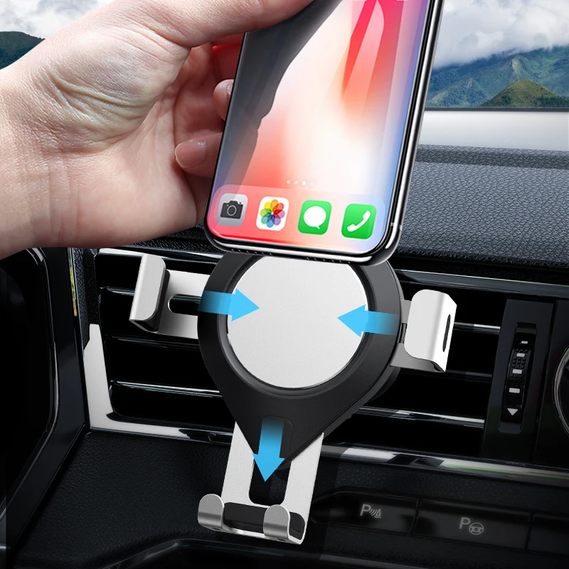 TOPK D17 Car Phone Holder Gravity Air Vent Mount Mobile Stand for iPhone Samsung Xiaomi Universal | Мобильные телефоны и